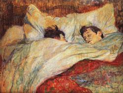 Henri De Toulouse-Lautrec The bed France oil painting art